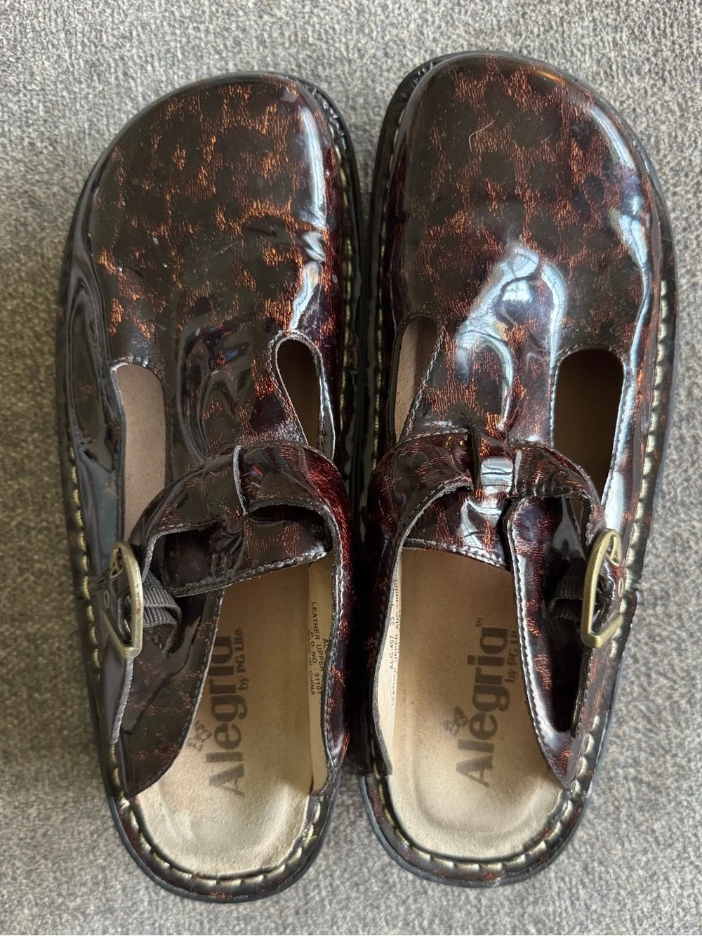 Alegria Animal Print Clog Mules